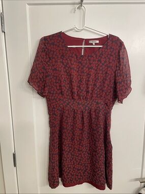 Madewell Silk Floral-Print Mini Dress